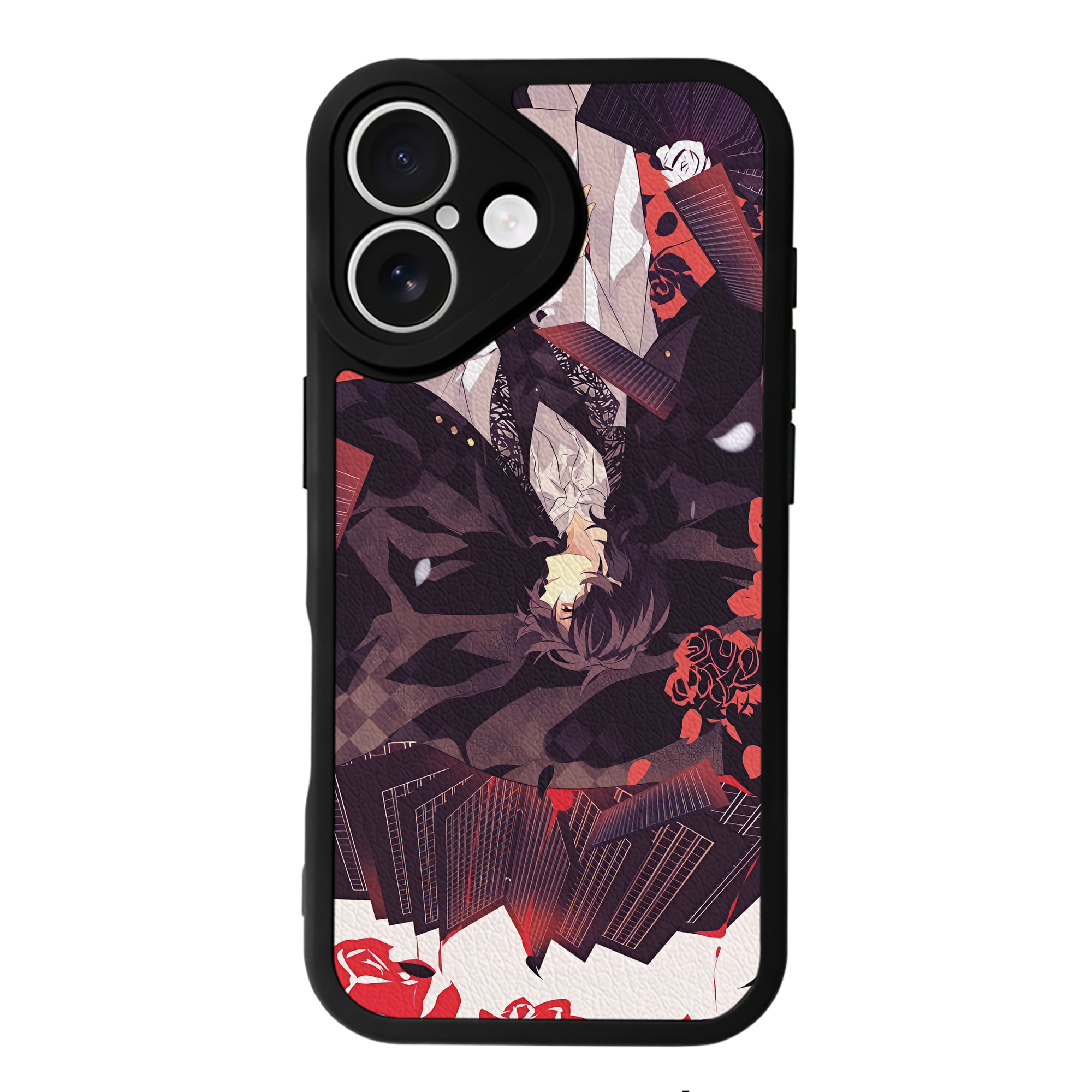 （画像用） 文豪ストレイドッグス Bungo Stray Dogs 【iPhone 16シリーズ対応】シリコンスマホケース（レザー調） 材質：シリコン